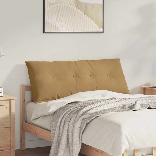 vidaXL Rugkussen Bruin 120 x 50 x 19 cm Katoen Stof