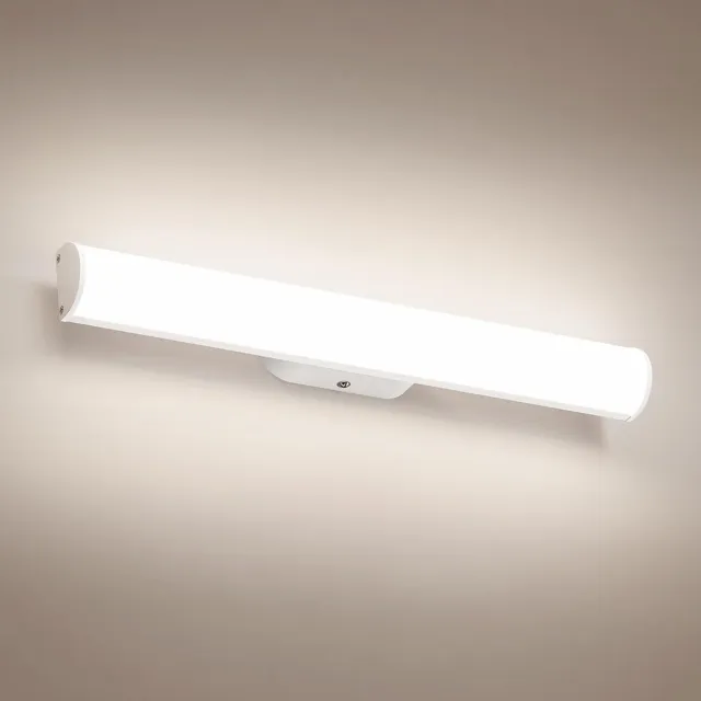 Oowolf 12W 43,5CM badkamerspiegellamp - 4000K LED badkamerlamp voor wandmontage boven IP44 spiegel voor kaptafel Wit