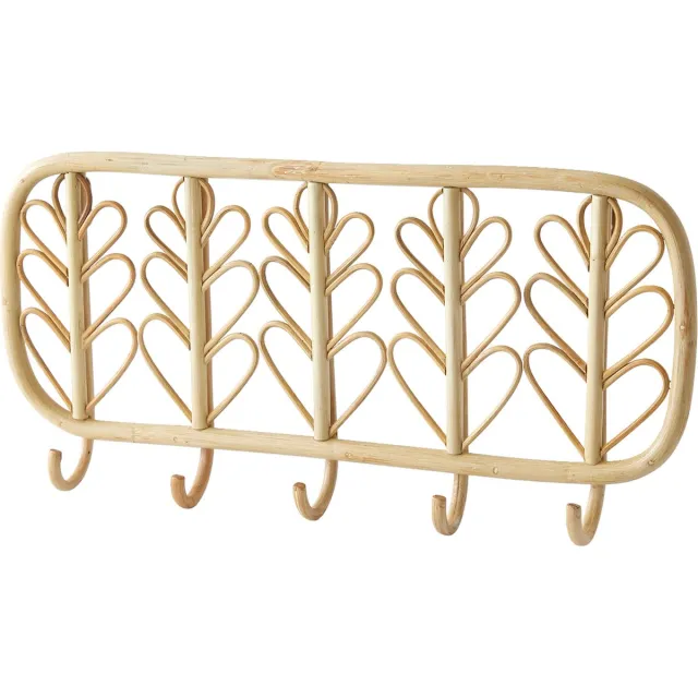 vertbaudet Kapstok - 5 haken - 30x60x7cm - rotan hout