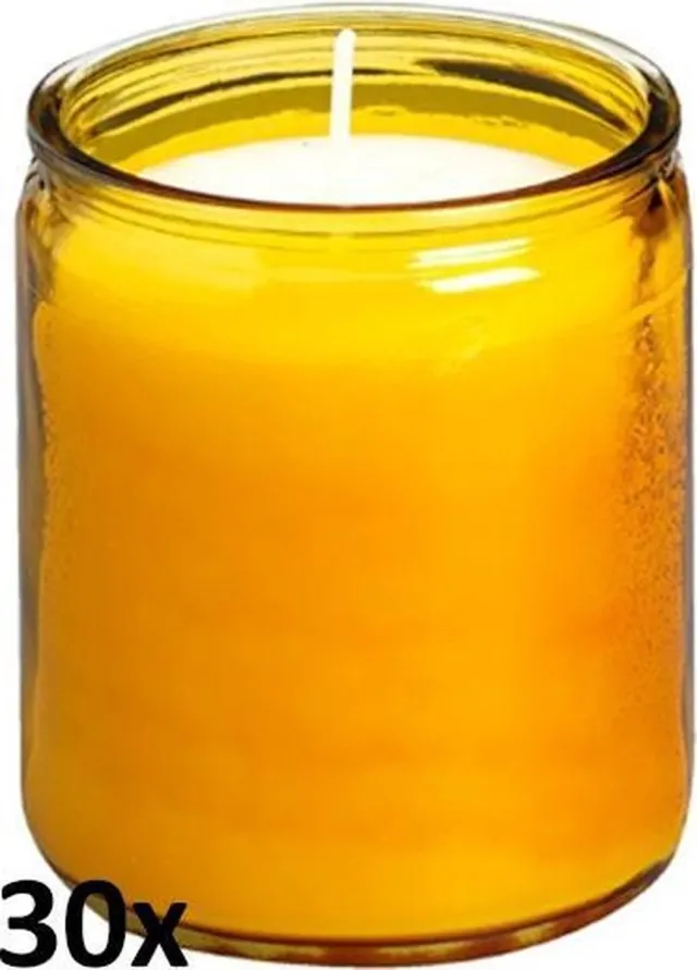Bolsius Horeca Star Light - 82/68 - 30 stuks per verpakking - Amber Wit, oranje