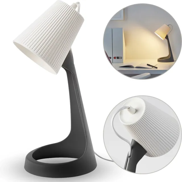 SVALLET Donkergrijze bureaulamp, bureaulamp grijs