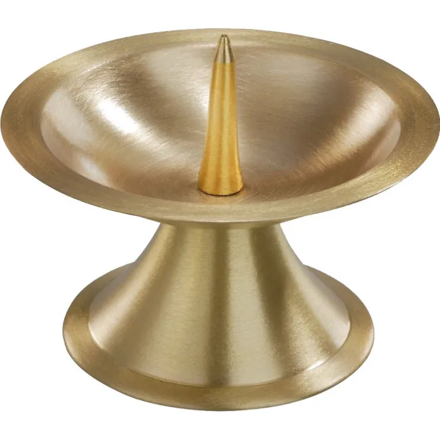 Trend Candles Luxe kaarsenhouder voor stompkaarsen - goud - metaal - voor kaarsen van 5-6 cm Goudkleurig