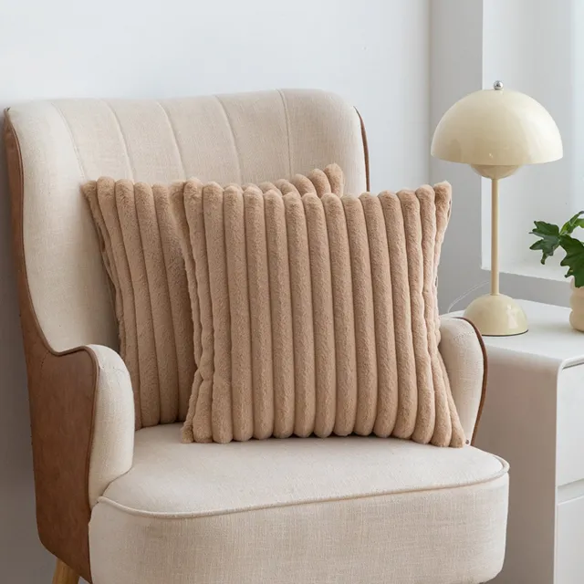 Maisentiel Sierkussenhoezen 50 x 50 cm – Verborgen Rits – Velours – Tea Yellow, 2 Stuks Theegeel