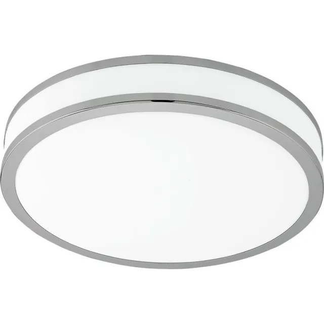 Eglo Palermo 2 - Wand/Plafondlamp - 1 Lichts - Ø41 cm - Wit, Chroom