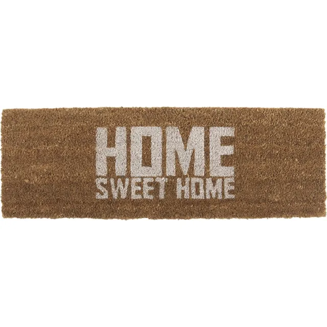 Present Time Deurmat Home Sweet Home - Wit - 75x25x1,5cm