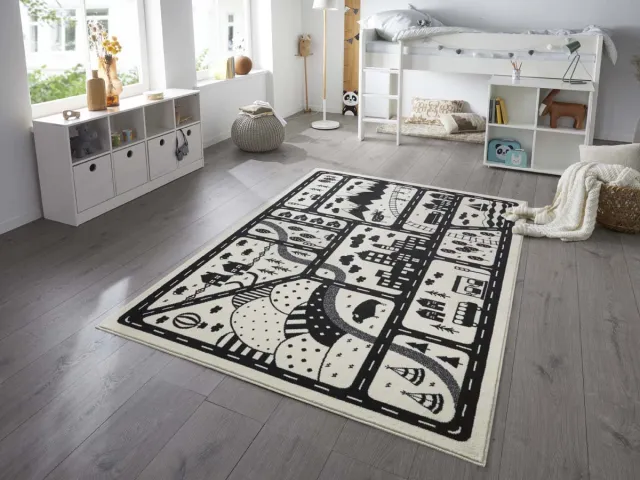 Hanse Home Speelkleed - Landscapes crème/zwart 80x150 cm