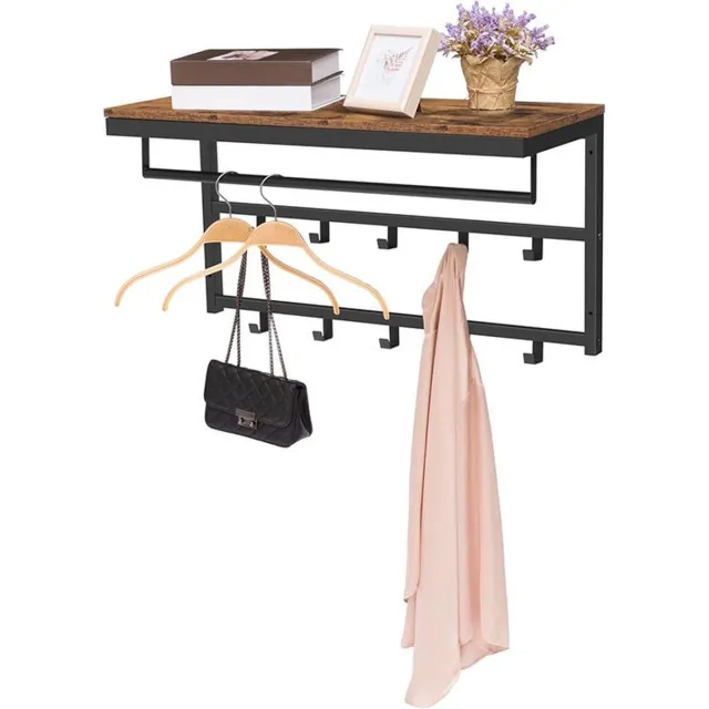 Ylumen Kapstok Trendy B 80 cm H 42 cm bruin zwart Zwart, bruin