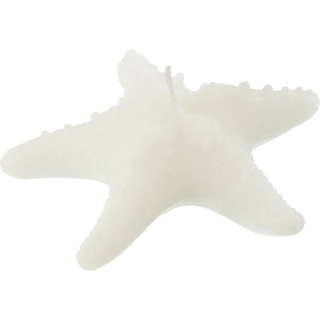 J-Line kaars Zeester - wit -small - 2U