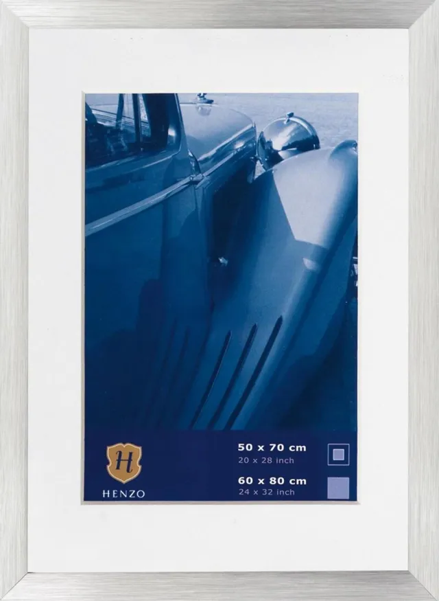 Henzo Fotolijst - Henzo - Luzern - Fotomaat 60x80 cm - Zilver