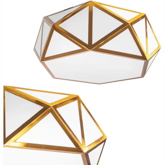 TooLight App1239-C Plafonnière Goud 45X45X8Cm