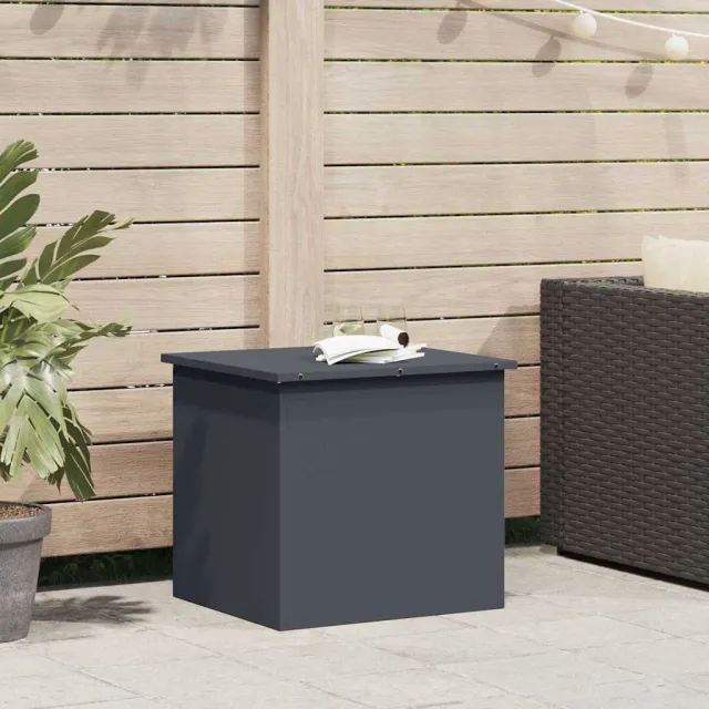 vidaXL Tuinkussenopbergdoos Gegalvaniseerd staal 55 x 50,5 x 50 cm Anthraciet