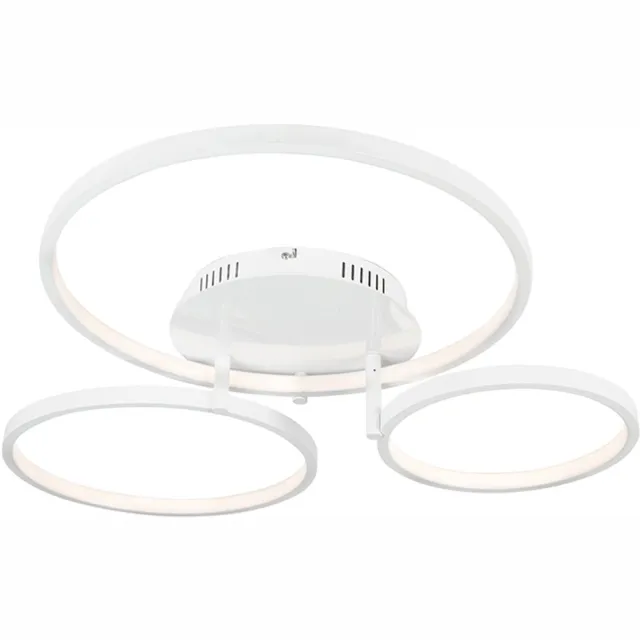 QAZQA rondas - Moderne Dimbare LED Plafondlamp met Dimmer - 1 lichts - L 770 mm - Wit - Woonkamer | Slaapkamer | Keuken