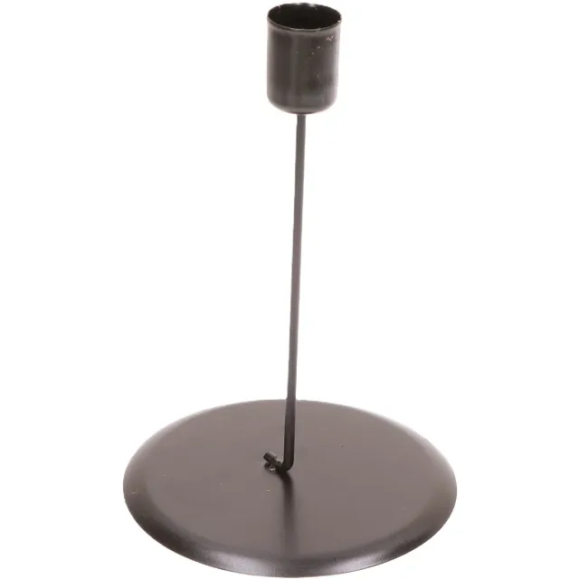 Emized Matte Zwarte Kandelaar - 15 cm Hoog, Ø 2,1 cm Matte Black