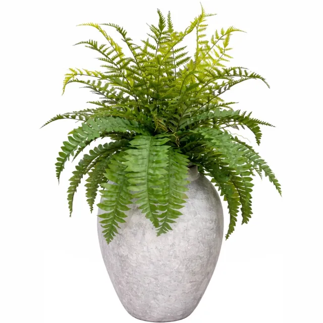 UNUS Kunstplant Kunstbloem Varen 84 cm inclusief vaas groen