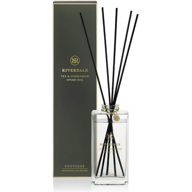 Riverdale Boutique Tea & Cardamom geurstokjes, 140 ml Groen