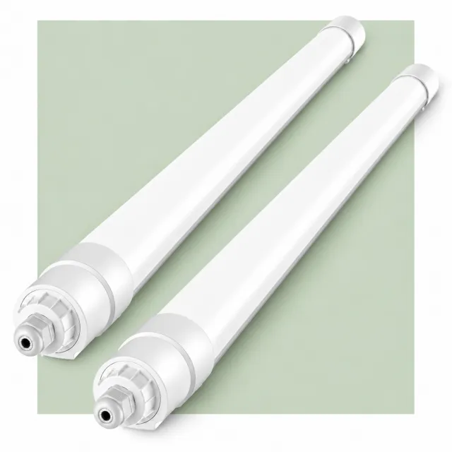 LOVHAUS 2x LED TL Lamp 60 cm - 20W - 4000K Neutraal Wit - IP68 - Doorkoppelbaar