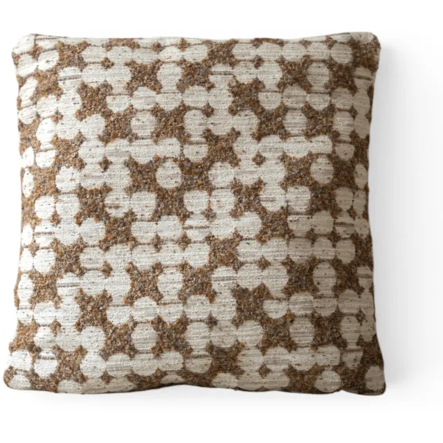 Indore Home Dots - Sierkussen - Bruin - Beige