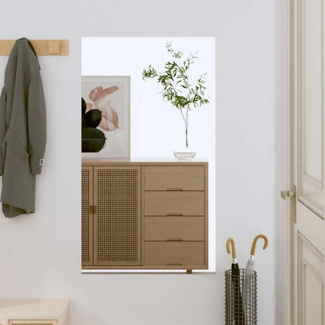 vidaXL Wandspiegel 50x80 cm rechthoekig glas Zilver