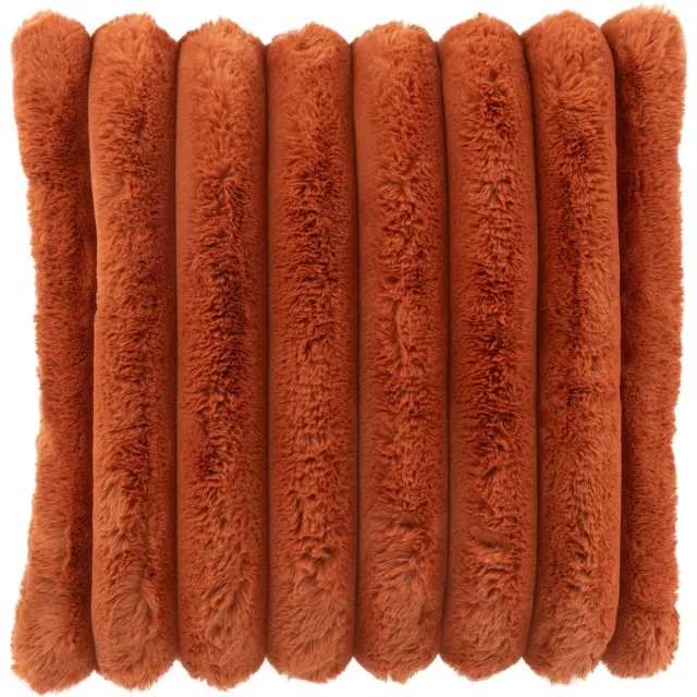 J-Line kussen Large Corduroy - polyester - roest Oranje