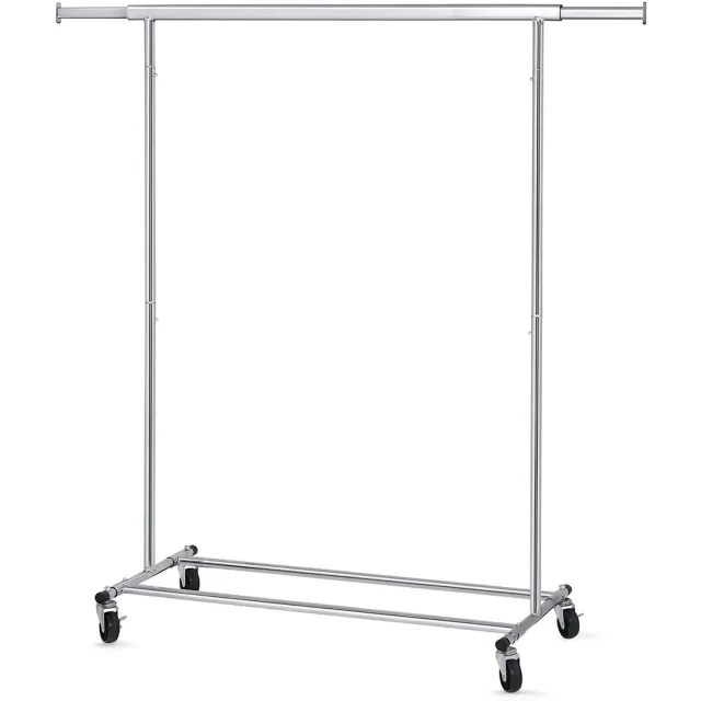 Atlasyx Kledingrek - Kapstok - 92–132 x 45,4 x 160 cm - Zilver