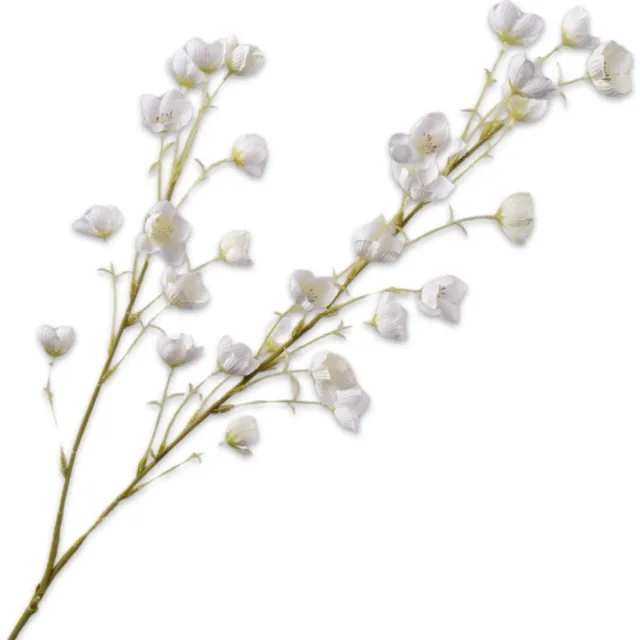 Silk-ka Kunstbloem - creme - H94 cm - 2 stuks