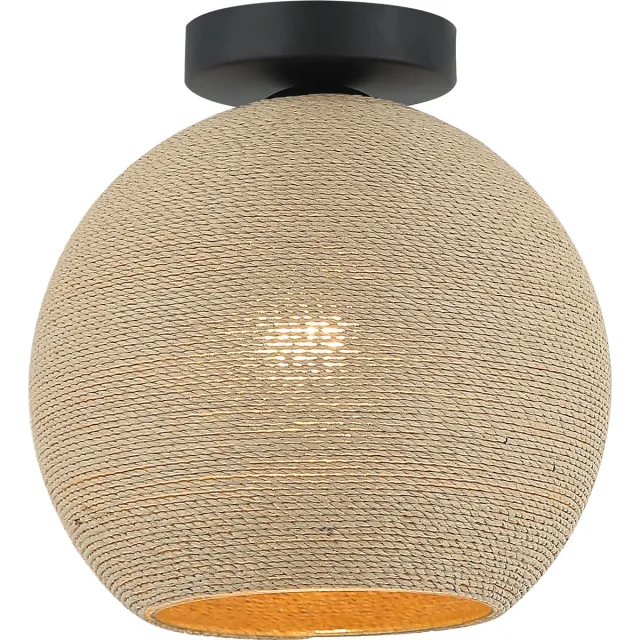 Chericoni Verlichting Chericoni Carpi Plafondlamp - 1-lichts - Ø25 cm - Bruin - Hout