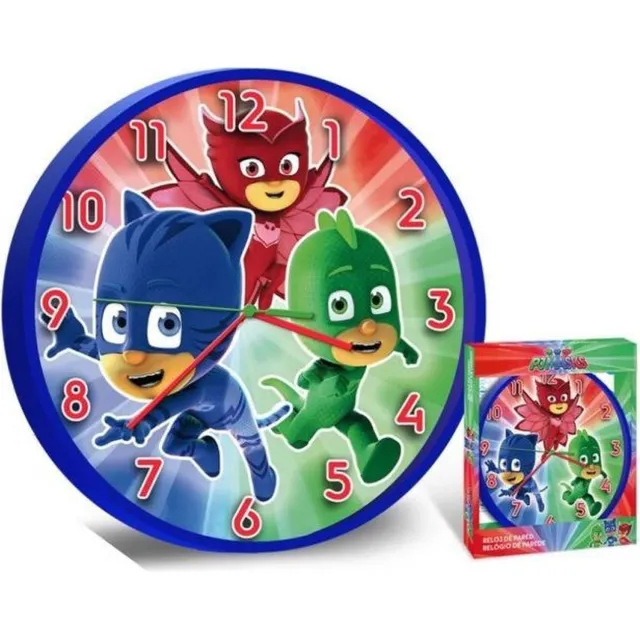 Pj Masks PJ Mask klok 24 cm new bonte kleuren / blauw