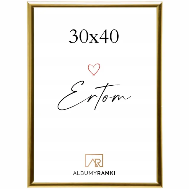 Ertom Gouden Fotolijst 30x40 cm - Stijlvol en Makkelijk Ophangen