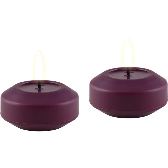 Deluxe Homeart Led Drijfkaars 2 stuks Violet