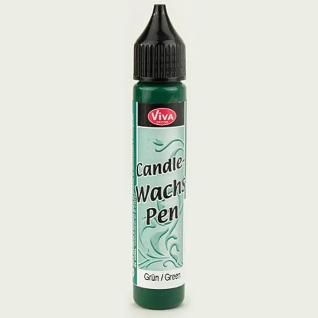 Viva Decor Kaarsversierpen groen (waxpen om kaarsen te decoreren)-versieren-kaarsen-kleuren-schilderen-creatief-hobby-DIY-creative hobby
