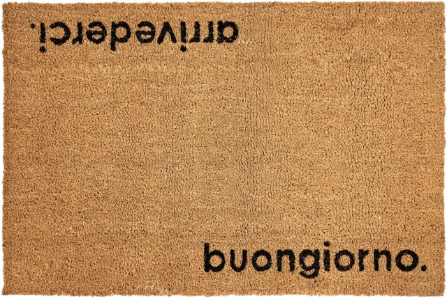 Beliani LABO - Deurmat - Natuurlijk - 60 x 90 cm - Kokos