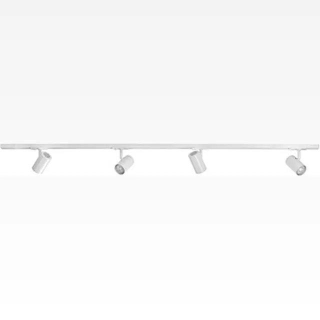 Highlight Railsysteem Trackline 150 cm + 4 cilinder spots wit