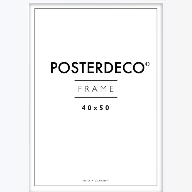 Framewinkel Fotolijst - Posterdeco - Premium Hout - Fotomaat 40x50 cm - Posterlijst - Fotolijstje - Wit