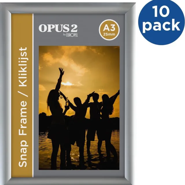 OPUS 2 Kliklijst OPUS 2 A3 25mm - 10 stuks zilver