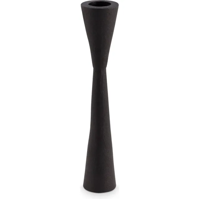 vtwonen Candle Holder Metal Black 20cm Zwart