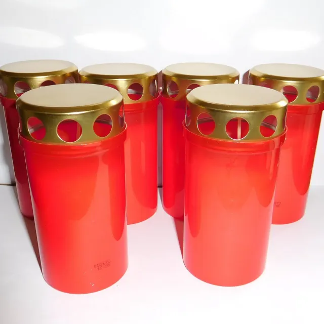IMPORT Decoratief object Kaars 6 stuks Wit