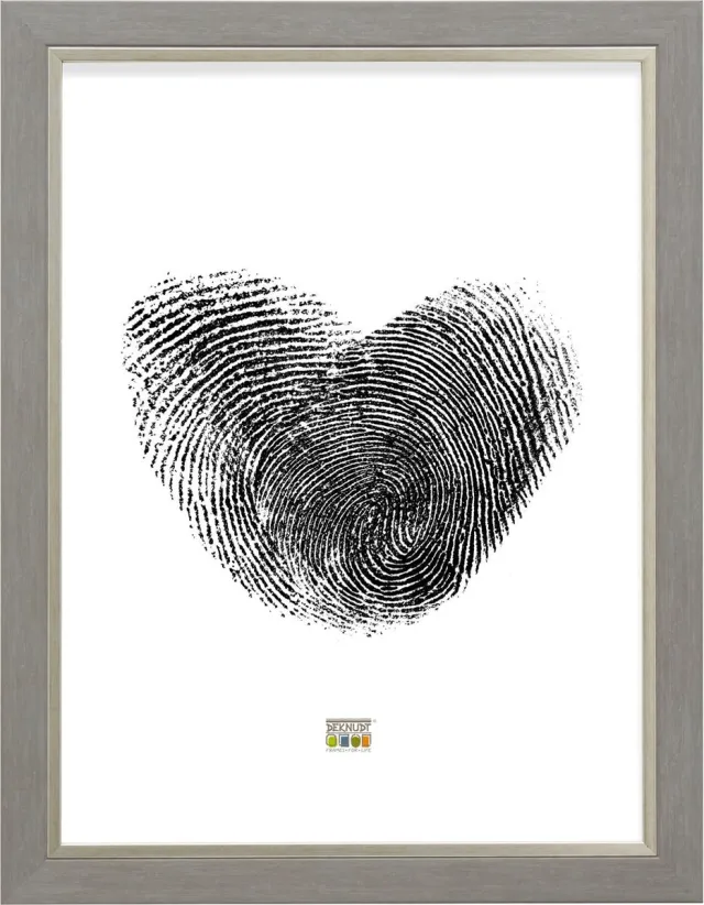 Deknudt Frames fotolijst S45VF3 - grijs met zilverbies - foto 40x60 cm