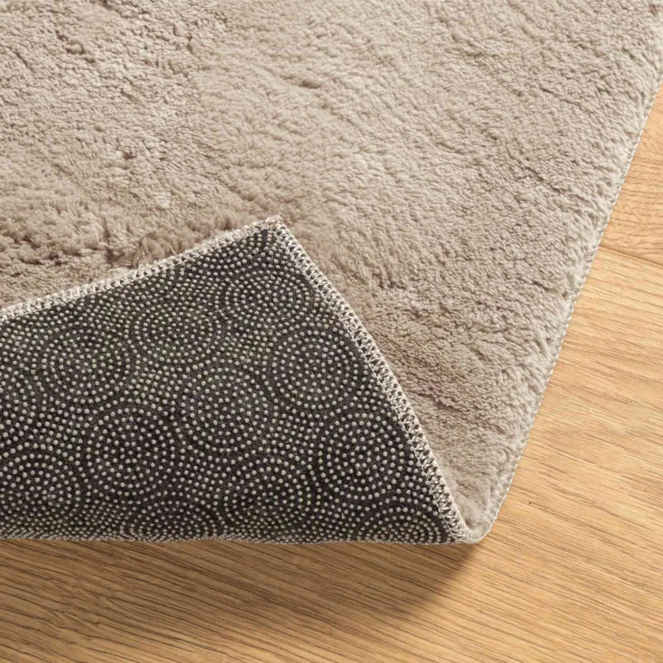 vidaXL Vloerkleed HUARTE Zand 80 x 1000 cm 100% Polyester Plat, foto 4