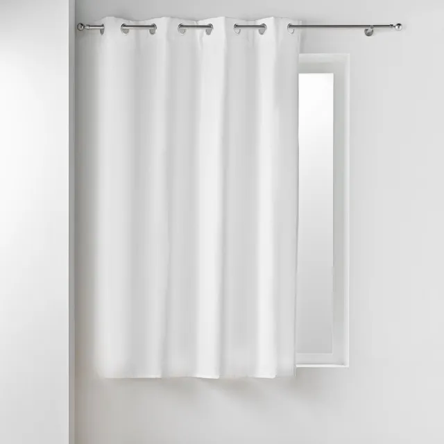 Douceur d intérieur Douceur d'intérieur - Isolerend gordijn met ringen, 135 x 180 cm Wit