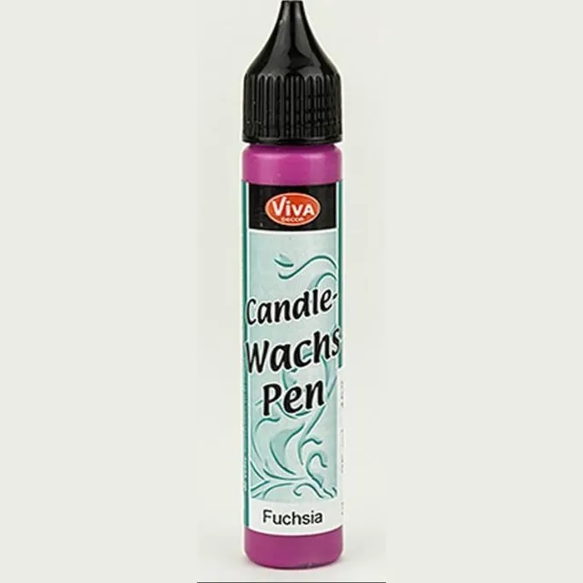 Viva Decor Waspen FUCHSIA (waxpen om kaarsen te decoreren)-versieren-kaarsen-kleuren-schilderen-creatief-hobby-DIY-creative hobby