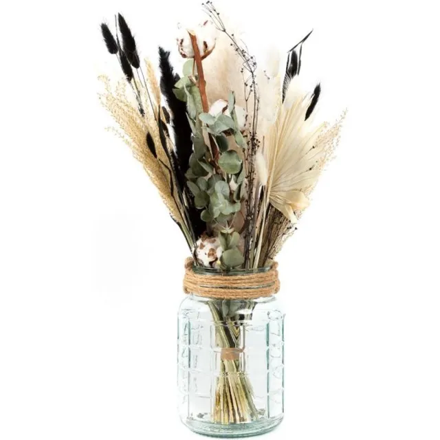 BloomKado Droogbloemen | Droogboeketten | Droogboeket Black & White Zwart