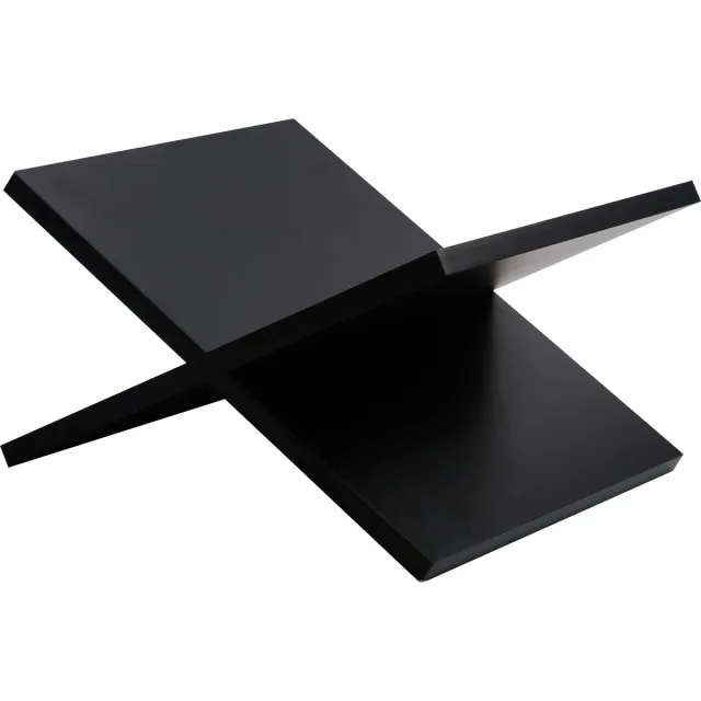 IvoQ Boekenstandaard – Zwart – X-Vorm – Hout – 33x29x19,5 cm – Kruisvorm
