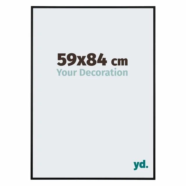 yd. Your Decoration - Fotolijst 59x84 cm - Aluminium - Zwart Mat - Kent