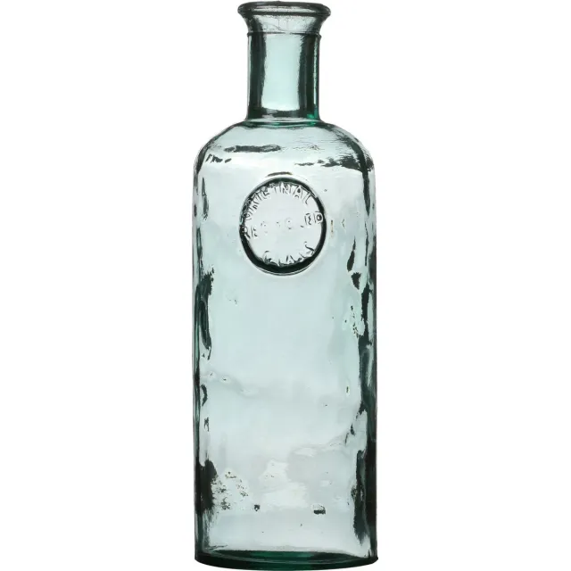 Natural Living Bloemenvaas Olive Bottle - transparant - glas - 13 x 45 cm - Fles vazen
