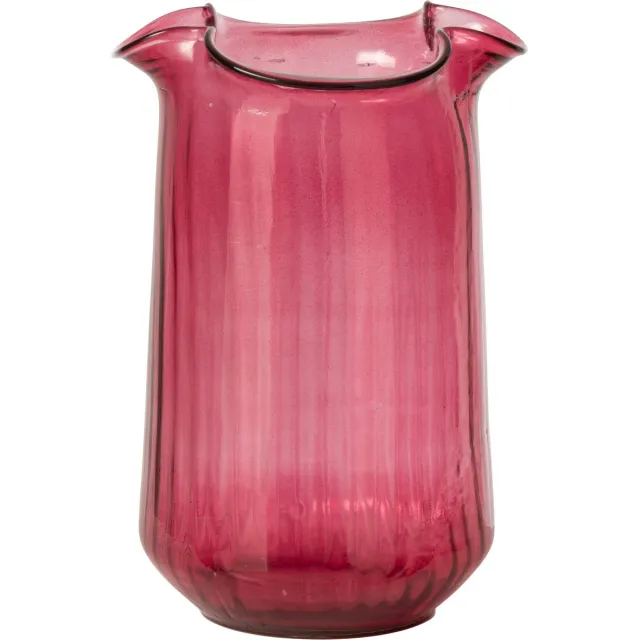 J-Line Vaas - glas - fuchsia - medium Roze