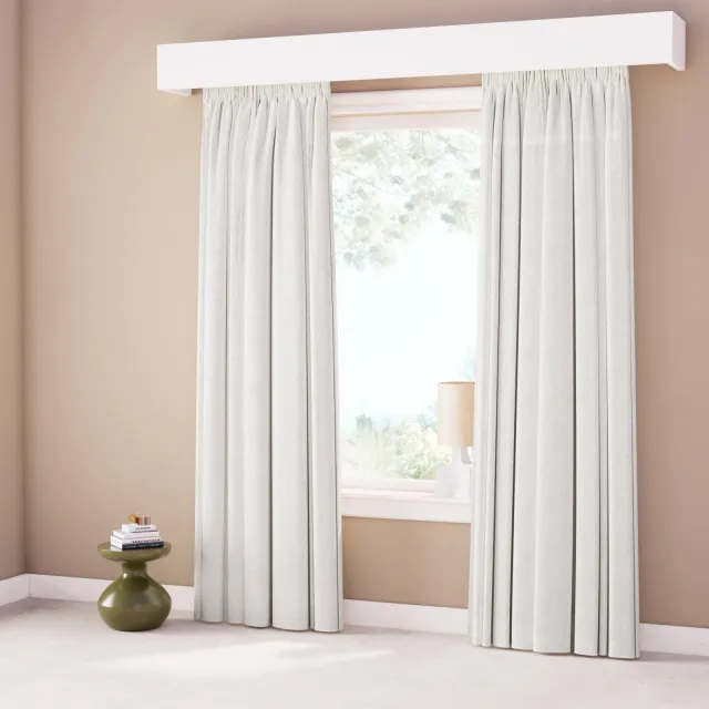 Studio LIVIT Lichtdoorlatend gordijn kant en klaar Boucle (per stuk) (140 x 270 cm)* off-white