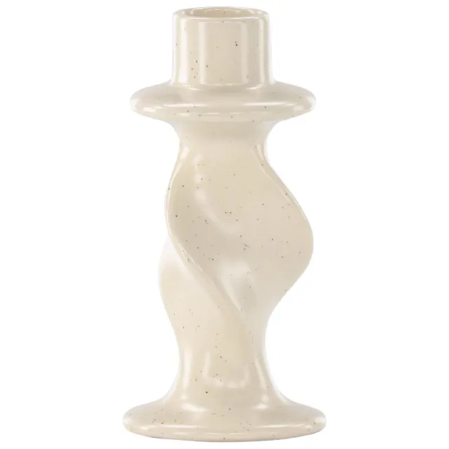 Nest of Nora Kandelaar keramiek - Kaarsenhouder 12 cm - Beige