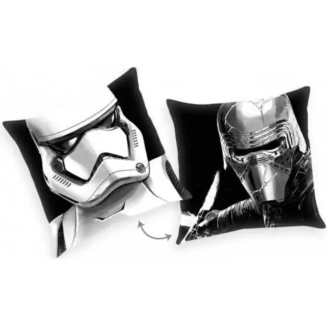 Klaus Herding Star Wars sierkussen- 40x40 cm- polyester- gevuld en zacht- zwart wit- Storm trooper