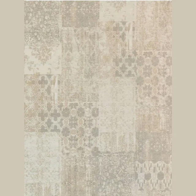 Gínore Vintage patchwork - Lounging Latte - 170x240 - Macchiato Lichtbeige