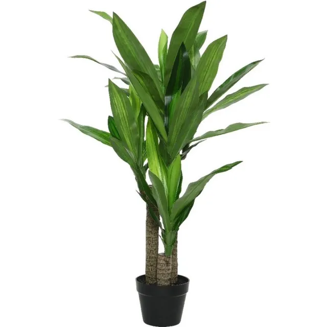 Bellatio Flowers & Plants Kunstplant drakenbloedboom - in pot - Dracaena - 105 cm Groen